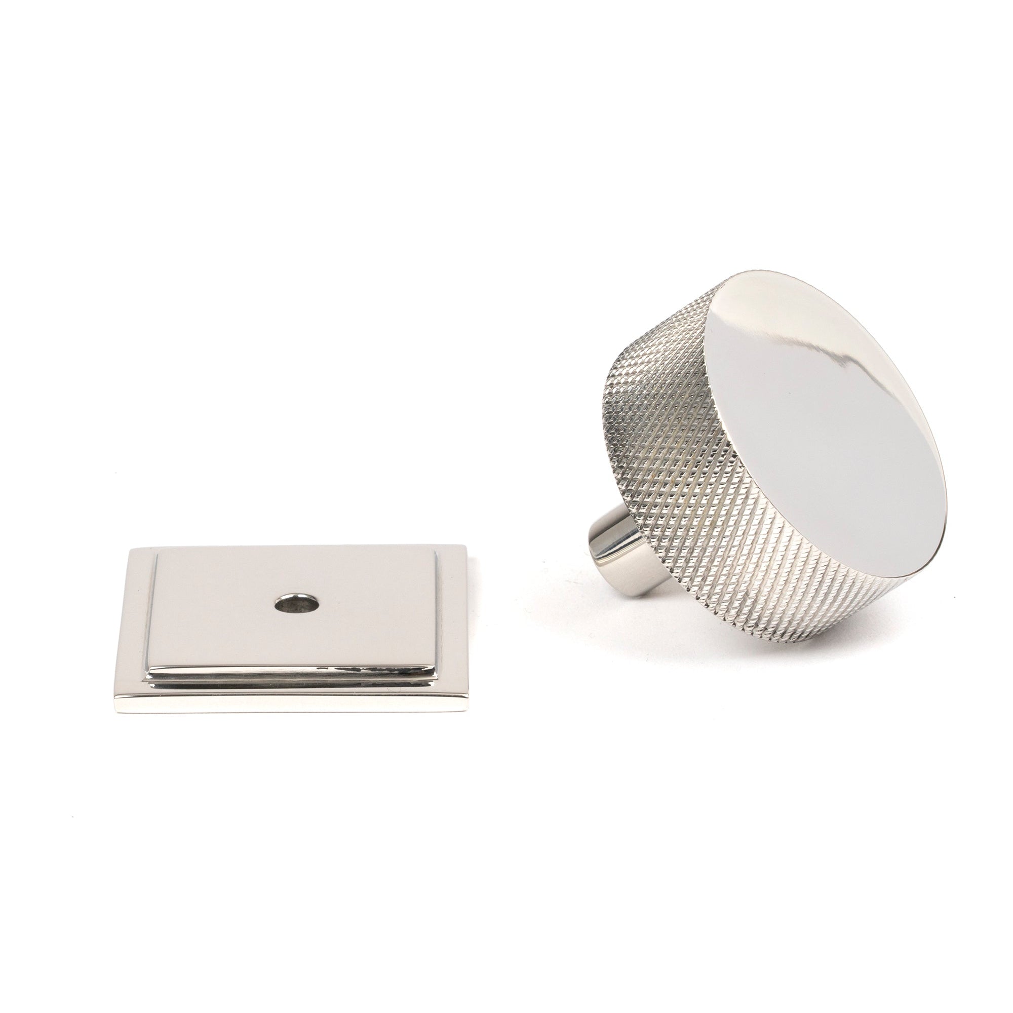 Polished SS (304) Brompton Cabinet Knob - 38mm (Square) | From The Anvil-Cabinet Knobs-Yester Home