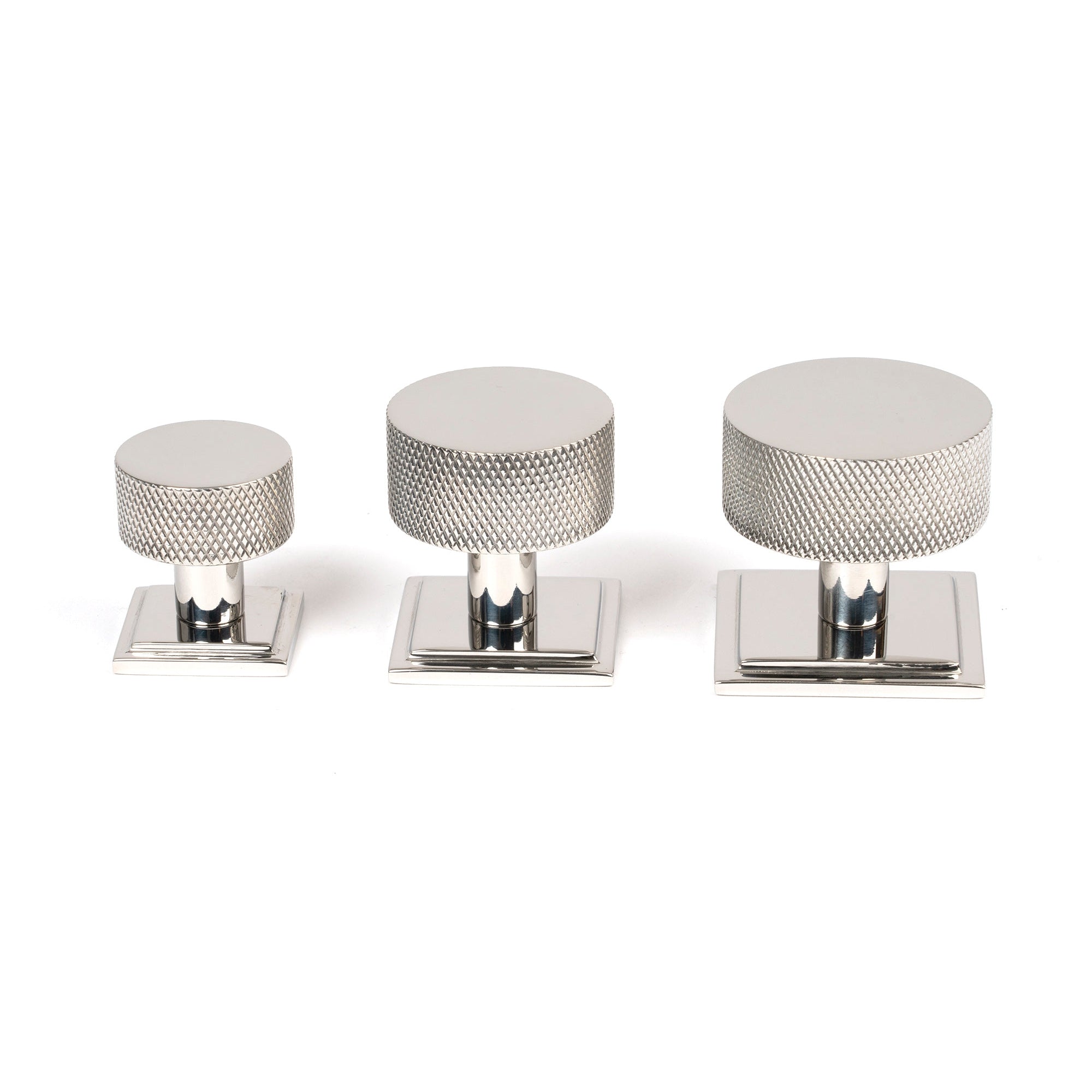 Polished SS (304) Brompton Cabinet Knob - 38mm (Square) | From The Anvil-Cabinet Knobs-Yester Home