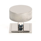 Polished SS (304) Brompton Cabinet Knob - 38mm (Square) | From The Anvil-Cabinet Knobs-Yester Home