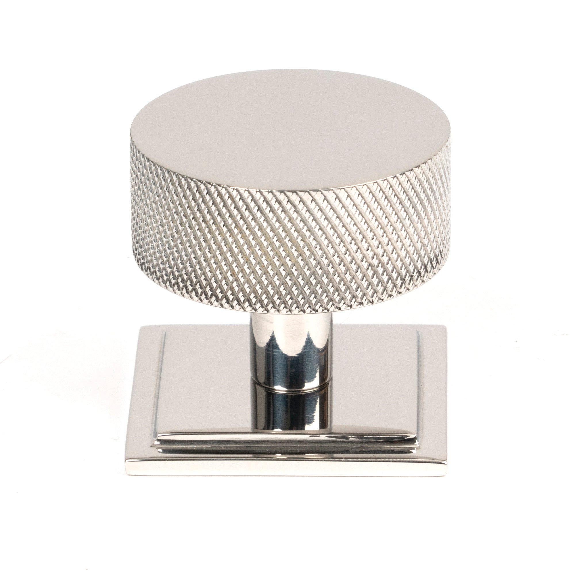 Polished SS (304) Brompton Cabinet Knob - 38mm (Square) | From The Anvil-Cabinet Knobs-Yester Home