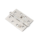 Polished SS 4" Ball Bearing Butt Hinge (pair) | From The Anvil-Butt Hinges-Yester Home