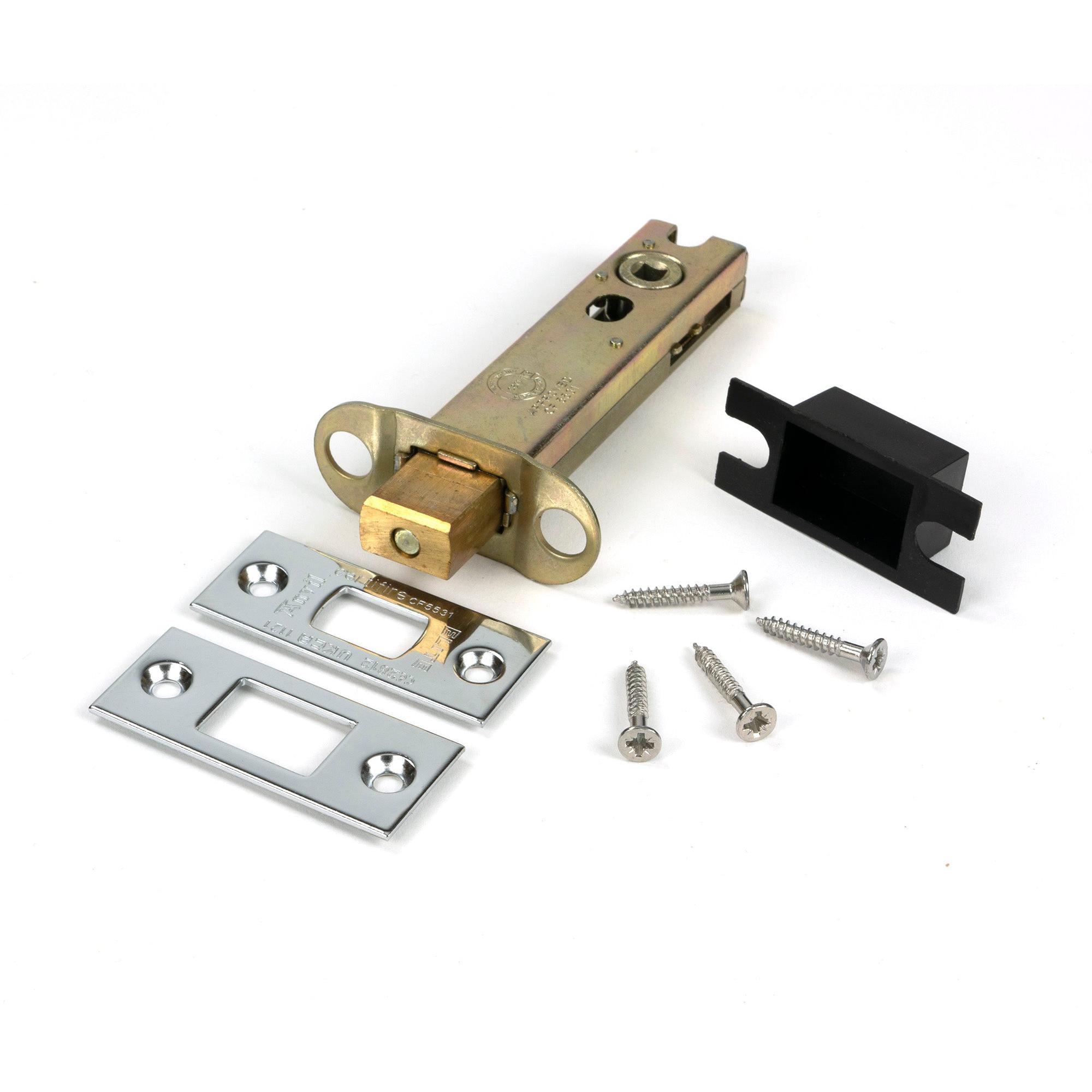 Polished SS 4" Heavy Duty Tubular Deadbolt - Deadlocks & Deadbolts - From The Anvil - Yester Home