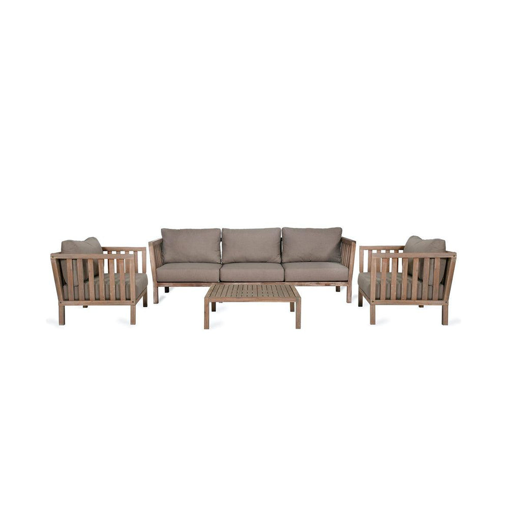 Acacia Porthallow 3 Seater Sofa Set (PRE-ORDER FOR JUNE 2024)-Outdoor Sofas & Chairs-Yester Home