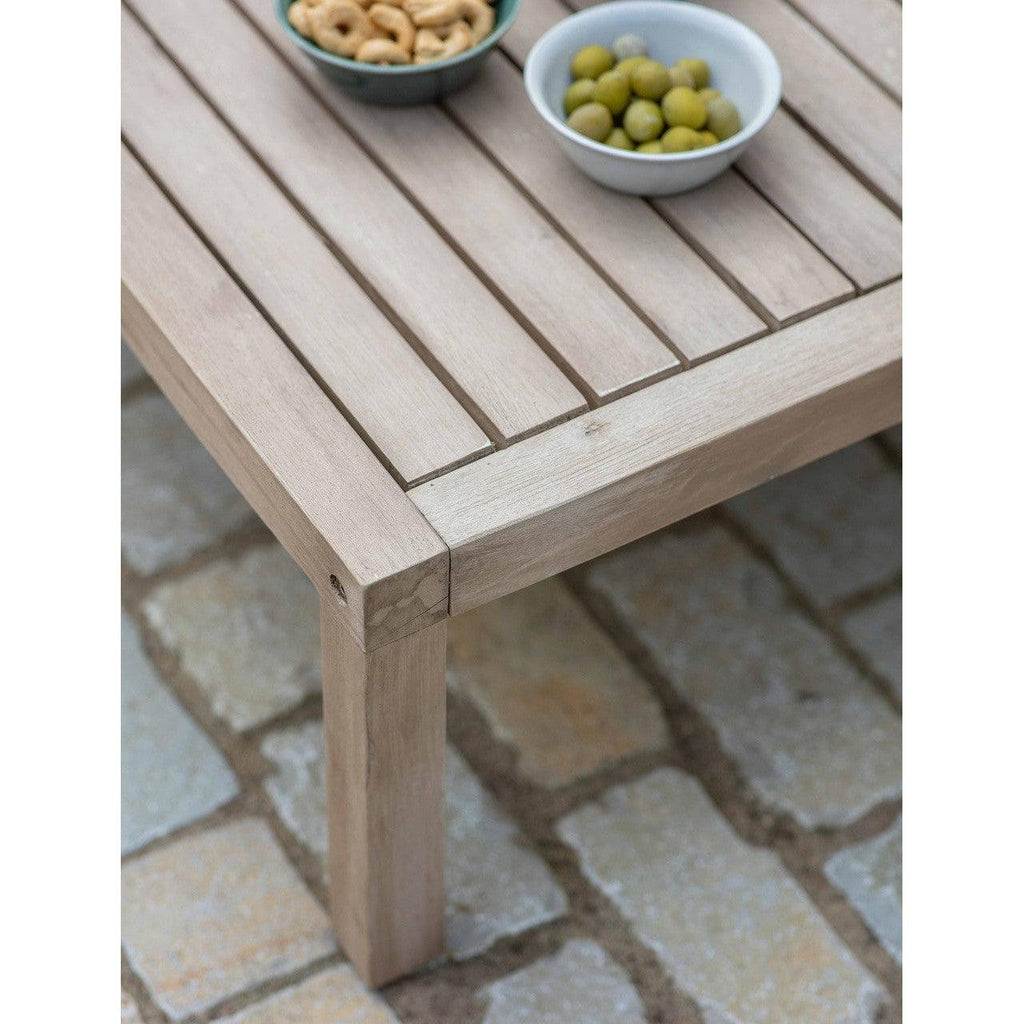 Porthallow Armchair and Table Set | Natural - Outdoor Dining Tables & Sets - Garden Trading - Yester Home
