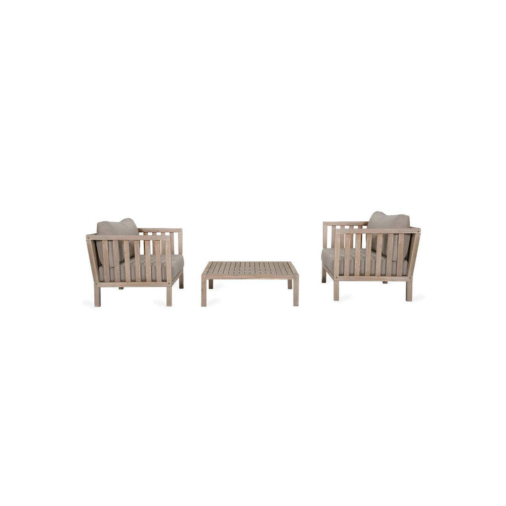 Porthallow Armchair and Table Set-Outdoor Dining Tables & Sets-Yester Home
