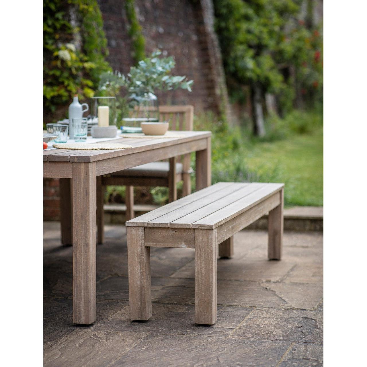 Porthallow Bench | Natural - Outdoor Benches - Garden Trading - Yester Home