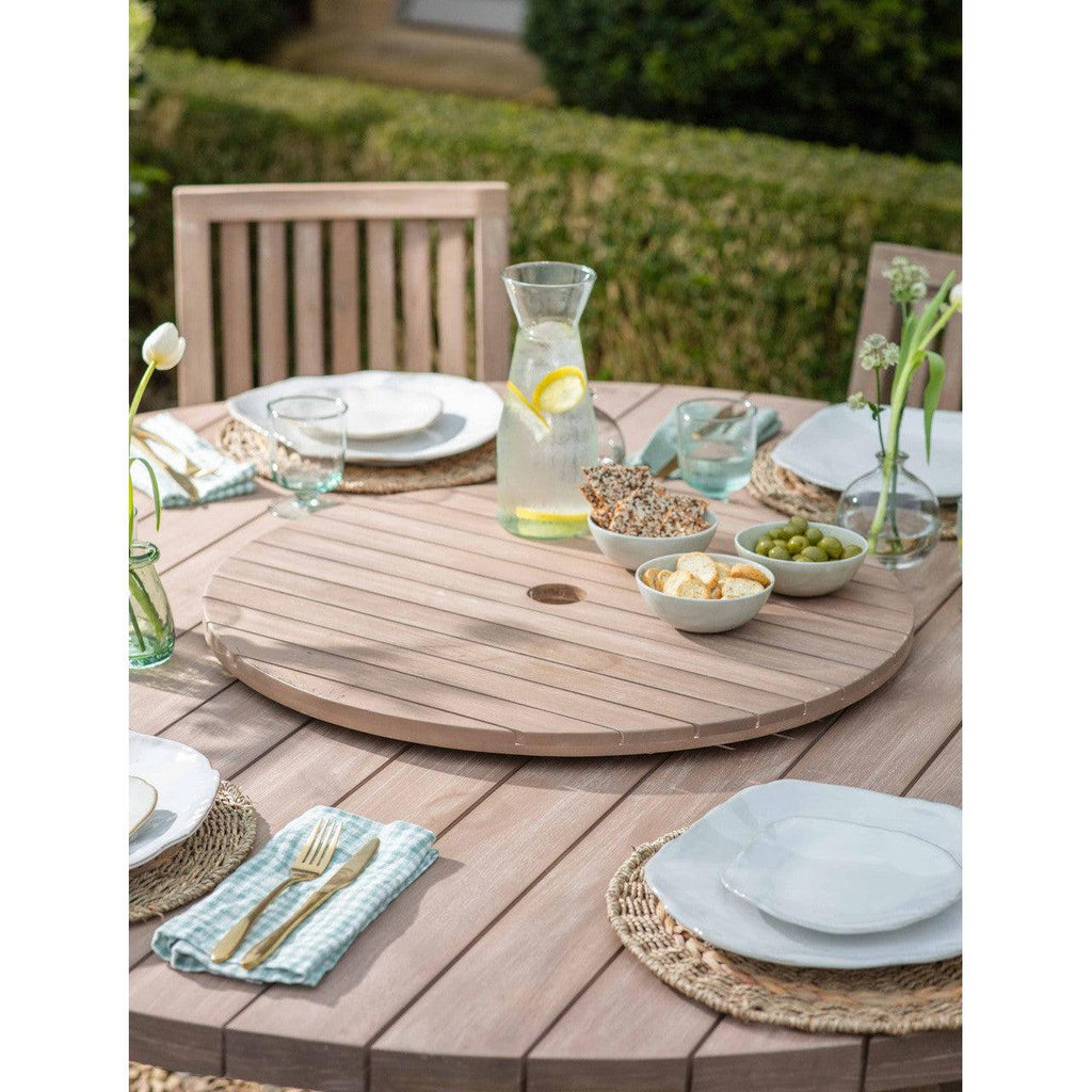 Porthallow Lazy Susan | Natural - Outdoor Dining Tables & Sets - Garden Trading - Yester Home