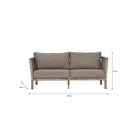 Porthallow Outdoor 2 Seater Sofa | Natural - Outdoor Sofas & Chairs - Garden Trading - Yester Home