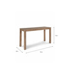 Porthallow Rectangular Bar Table | Natural - Outdoor Bar Tables & Sets - Garden Trading - Yester Home