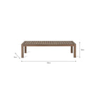 Porthallow Rectangular Coffee Table  | Natural (Pre-order - Stock expected Early June) - Outdoor Dining Tables & Sets - Garden Trading - Yester Home