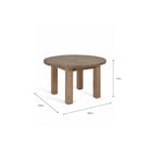 Porthallow Round Dining Table | Medium | Natural (Stock Expected Mid April) - Outdoor Dining Tables & Sets - Garden Trading - Yester Home