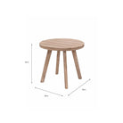 Porthallow Round Side Table | Natural - Coffee & Side Tables - Garden Trading - Yester Home
