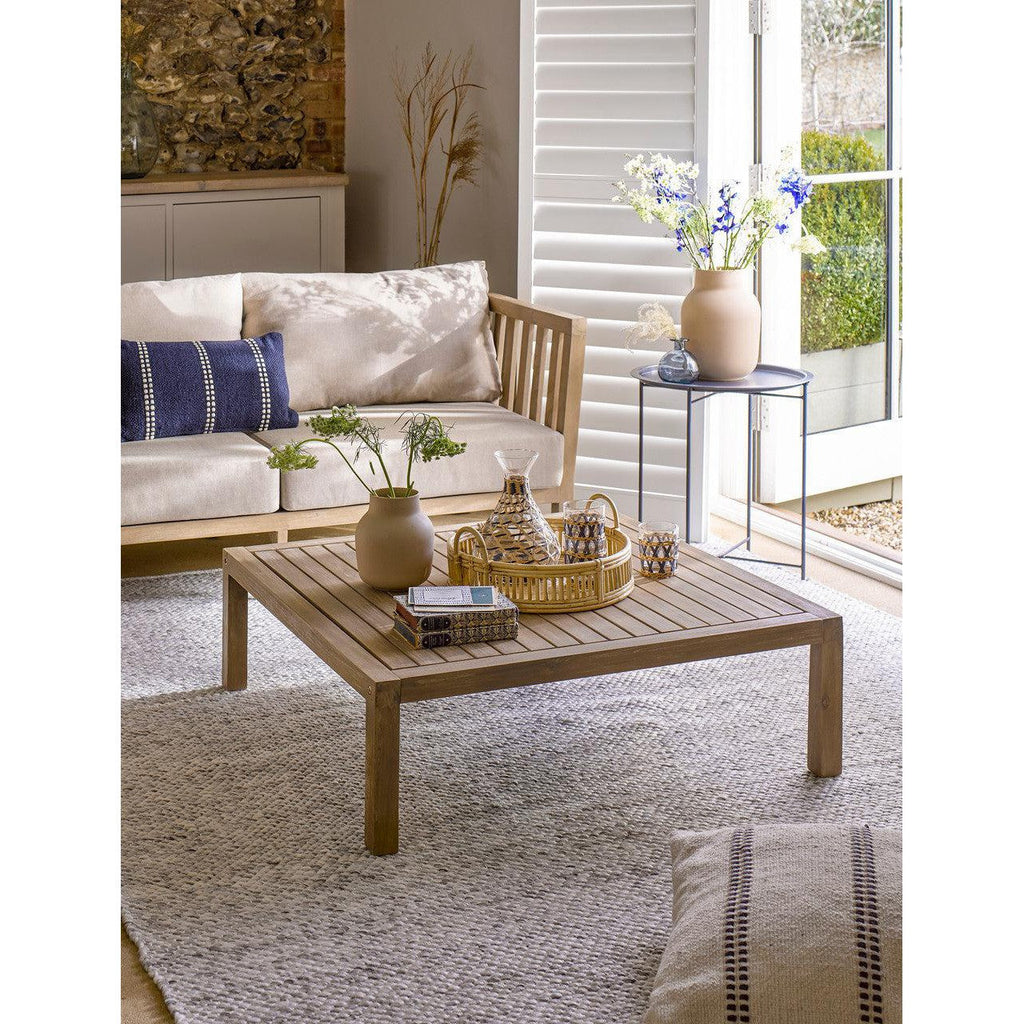 Porthallow Square Coffee Table | Natural-Outdoor Sofas & Sets-Yester Home