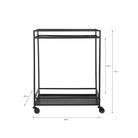 Portloe Drinks Trolley | Black - Coffee & Side Tables - Garden Trading - Yester Home