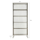 Portobello Shelving Unit, Large - Mesh-Bookcases & Shelving-Yester Home