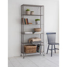 Portobello Shelving Unit, Large - Mesh-Bookcases & Shelving-Yester Home