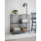 Portobello Shelving Unit, Small - Mesh-Bookcases & Shelving-Yester Home