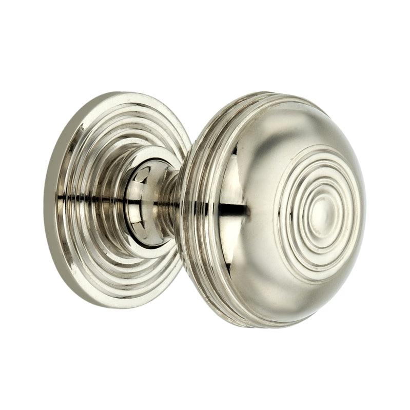 Preston Large 38mm Cupboard Knob Polished Nickel-Cupboard Knobs-Yester Home