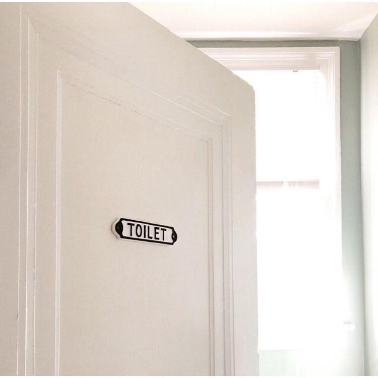 Railway Toilet Signs · White ·-Toilet Sign-Yester Home