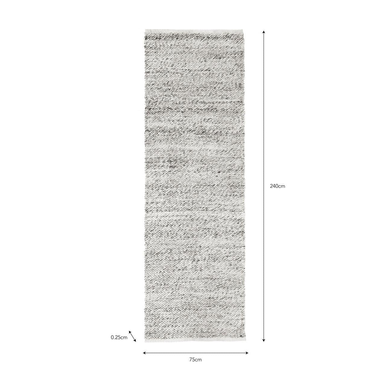 Ramsbury Runner, 240x75cm - Recycled Plastic-Rugs & Runners-Yester Home