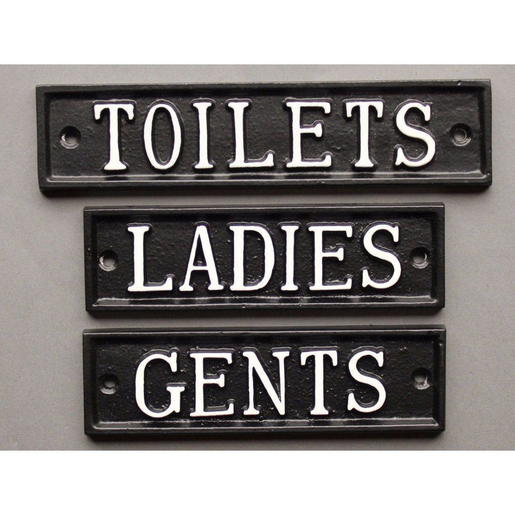 Rectangle Toilet Door Signs