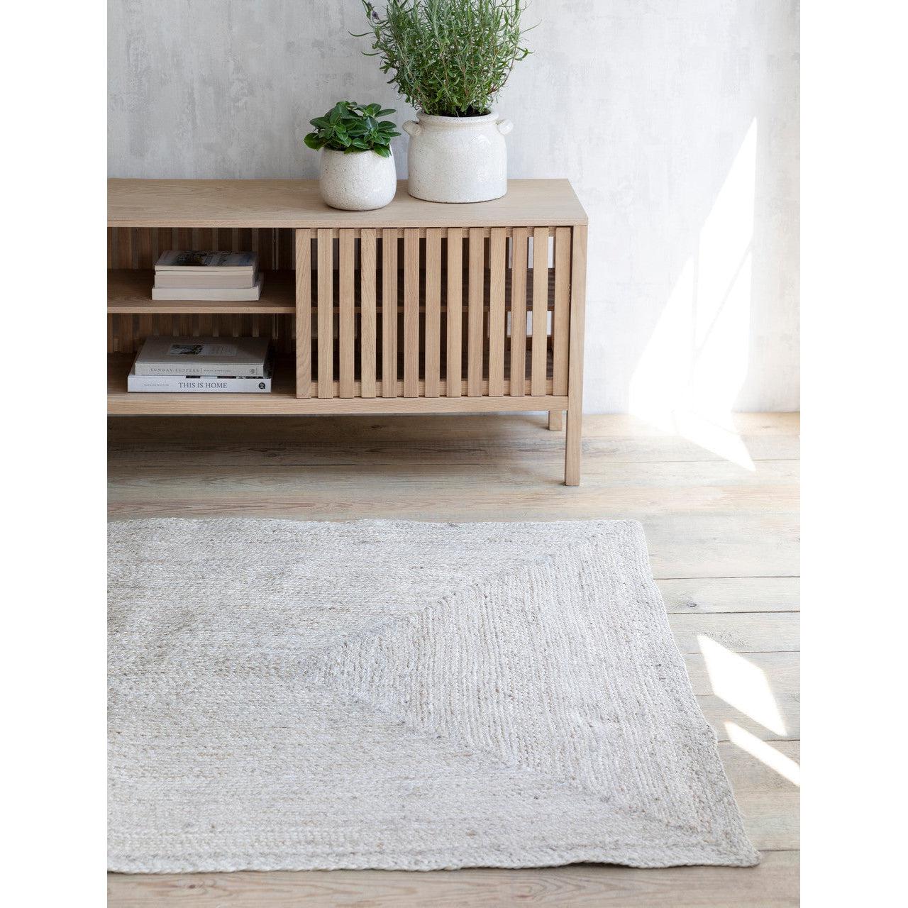 Rectangular Jute Rug 120x180cm-Rugs & Runners-Yester Home