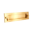 Regency Knocker Postal Plate 250mm Polished Brass-Finger Plates & Letter Plates-Yester Home