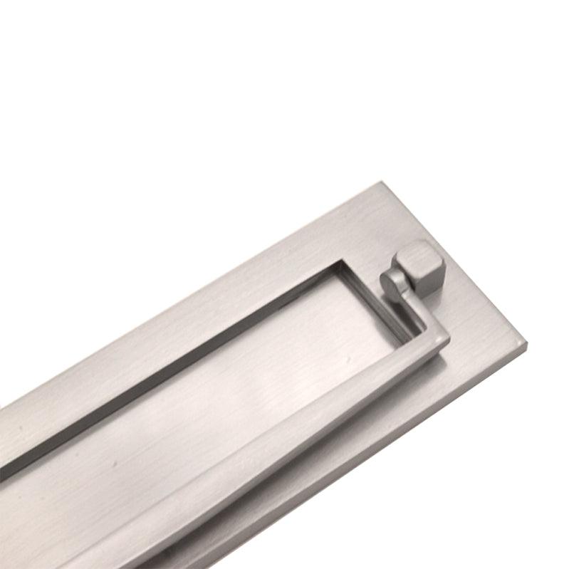 Regency Knocker Postal Plate 250mm Satin Chrome-Finger Plates & Letter Plates-Yester Home