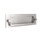 Regency Knocker Postal Plate 250mm Satin Chrome-Finger Plates & Letter Plates-Yester Home