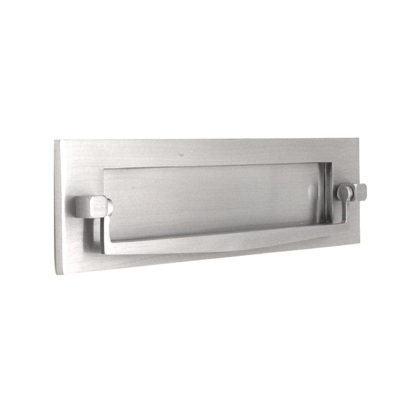 Regency Knocker Postal Plate 250mm Satin Chrome-Finger Plates & Letter Plates-Yester Home