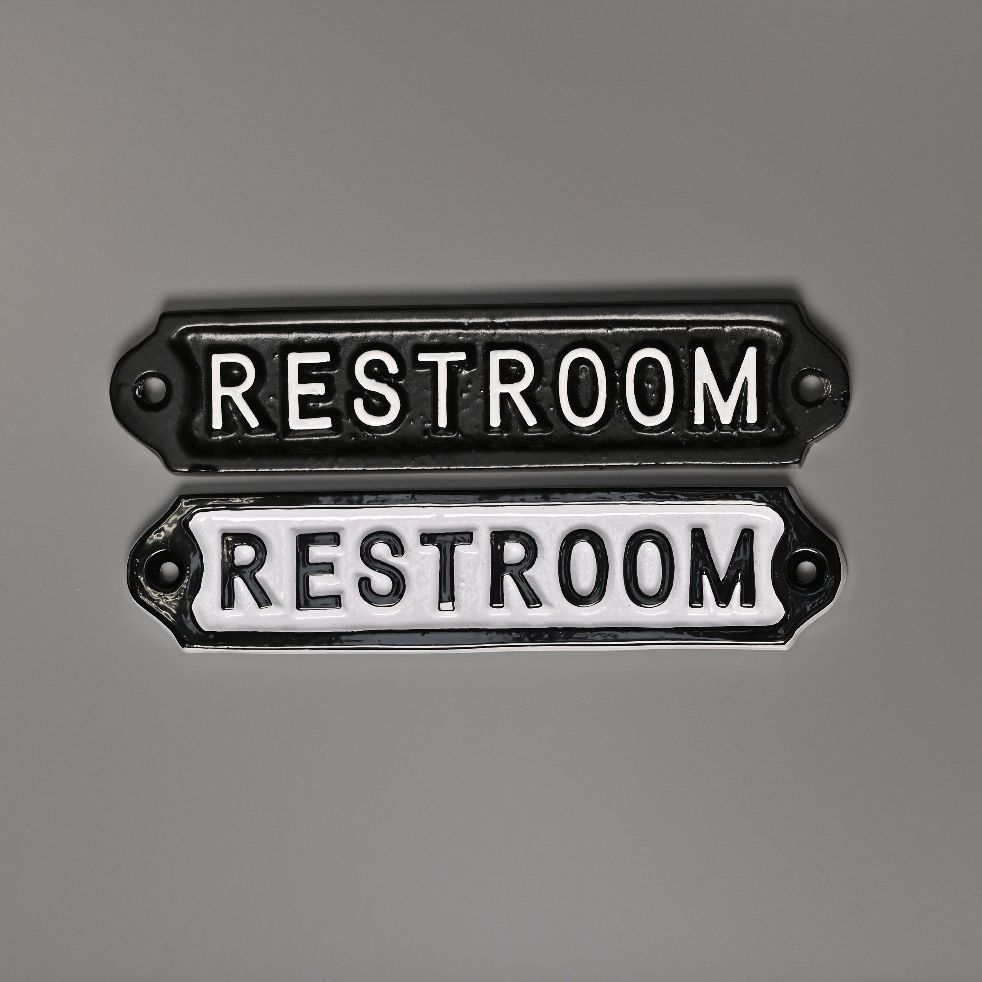 Restroom Sign-Room Signs-Yester Home
