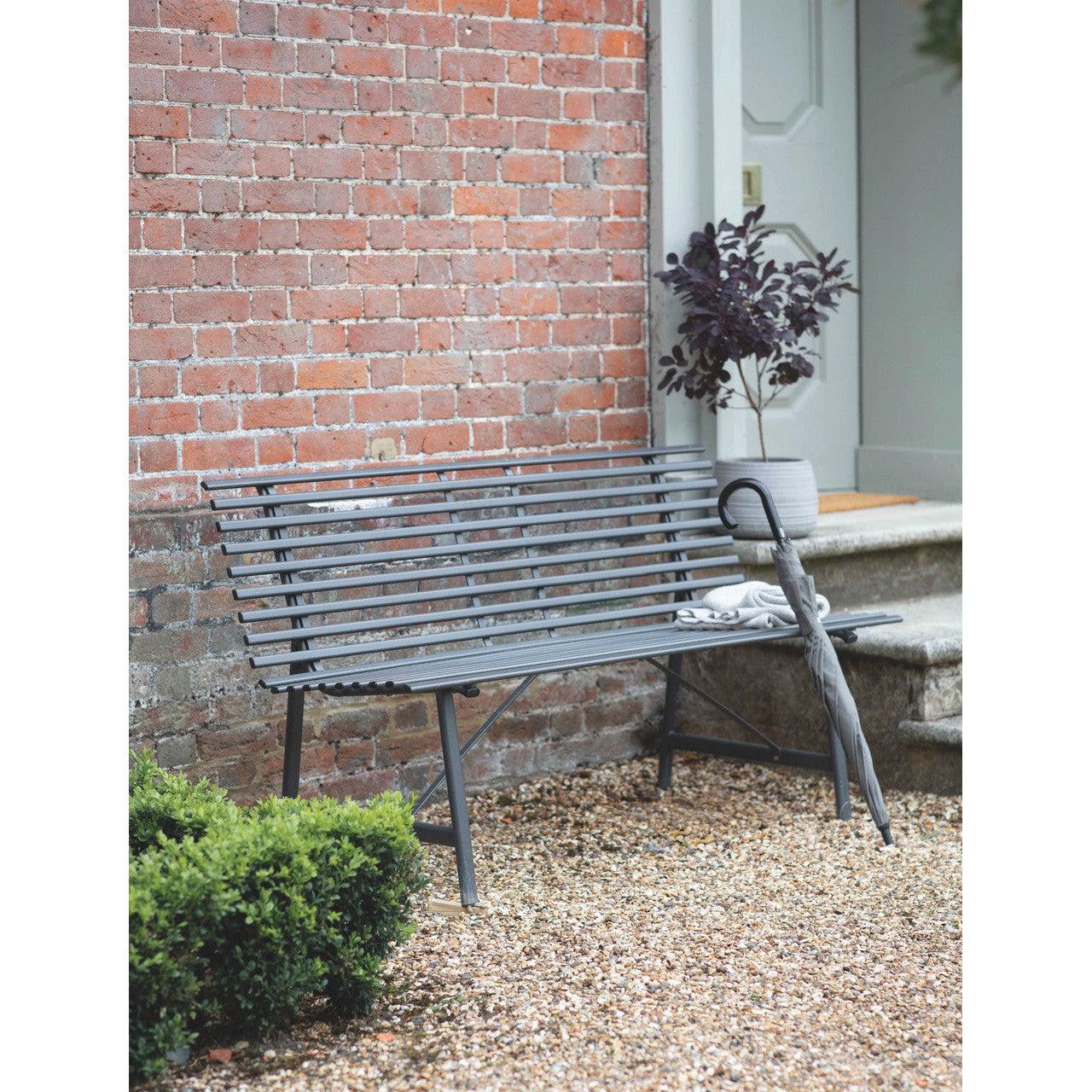 Richmond Bench | Carbon - Outdoor Chairs & Loungers - Garden Trading - Yester Home