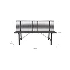 Richmond Bench | Carbon - Outdoor Chairs & Loungers - Garden Trading - Yester Home