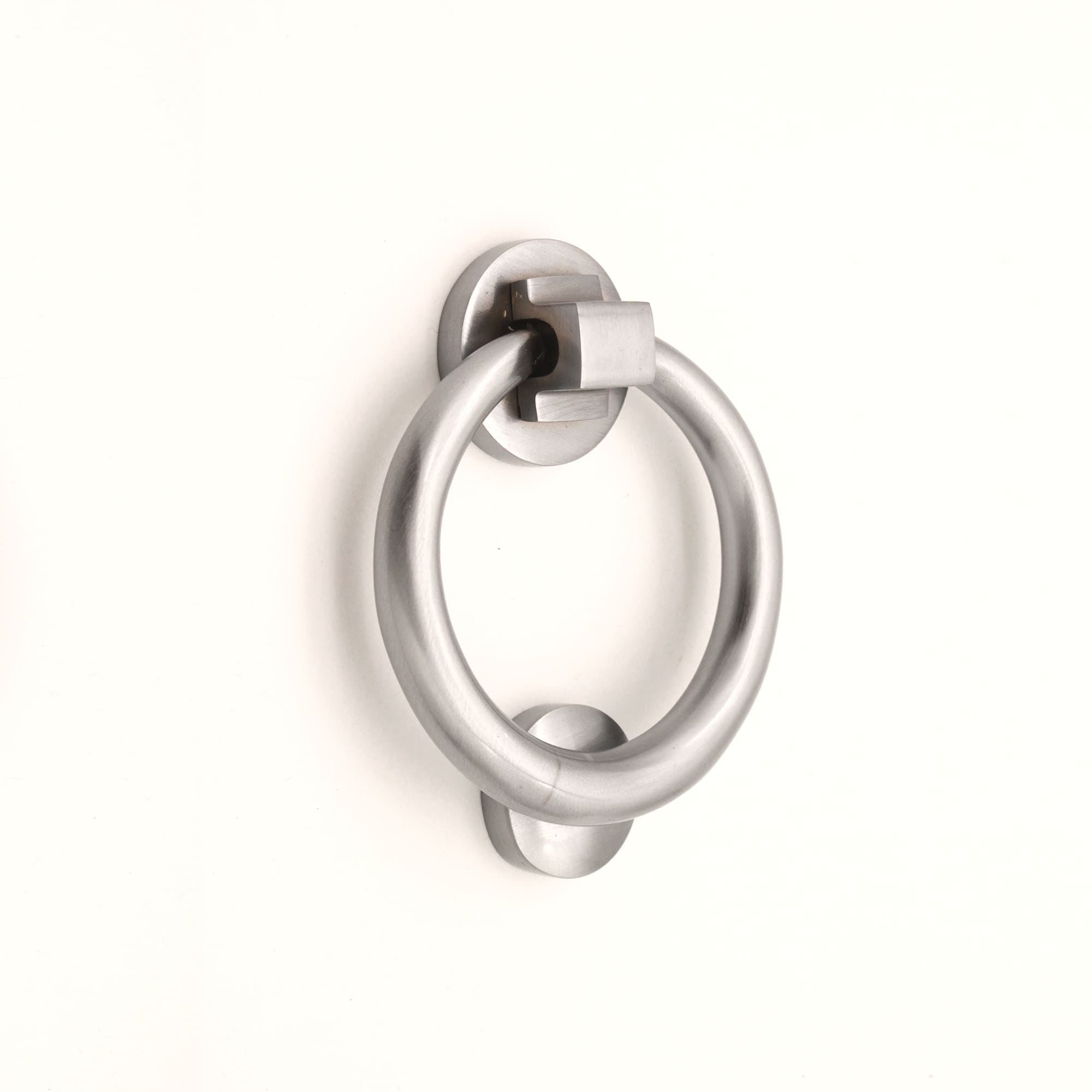 Ring Door Knocker 110mm Satin Chrome-Door Knockers-Yester Home