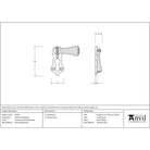 Rosewood Beehive Escutcheon | From The Anvil - Escutcheons - From The Anvil - Yester Home