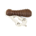 Rosewood & Polished Nickel Beehive Escutcheon | From The Anvil - Escutcheons - From The Anvil - Yester Home