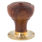 Rosewood Ringed Mortice/Rim Knob Set | From The Anvil-Mortice Knobs-Yester Home