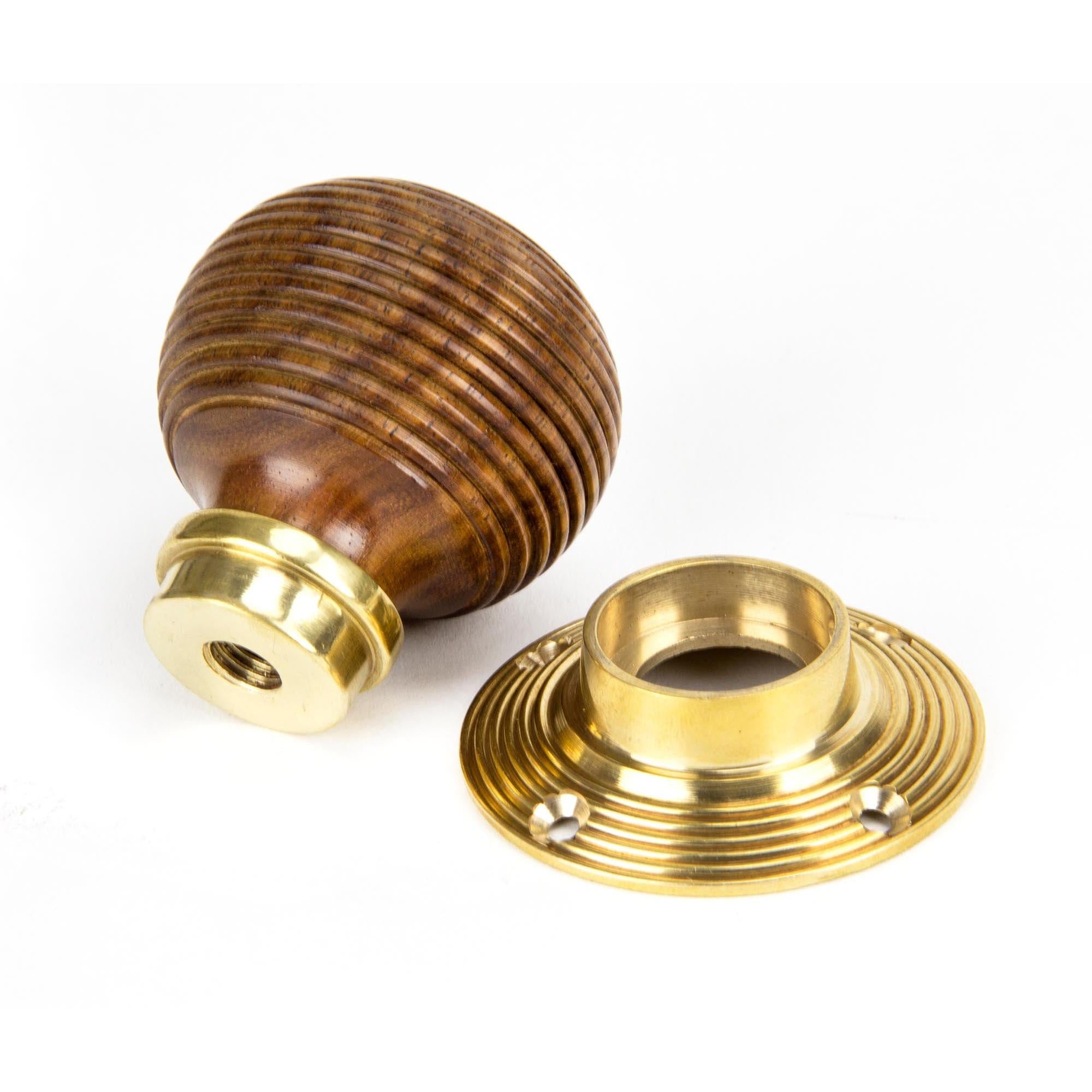 Rosewood and PB Cottage Mortice/Rim Knob Set - Small | From The Anvil - Mortice Knobs - From The Anvil - Yester Home