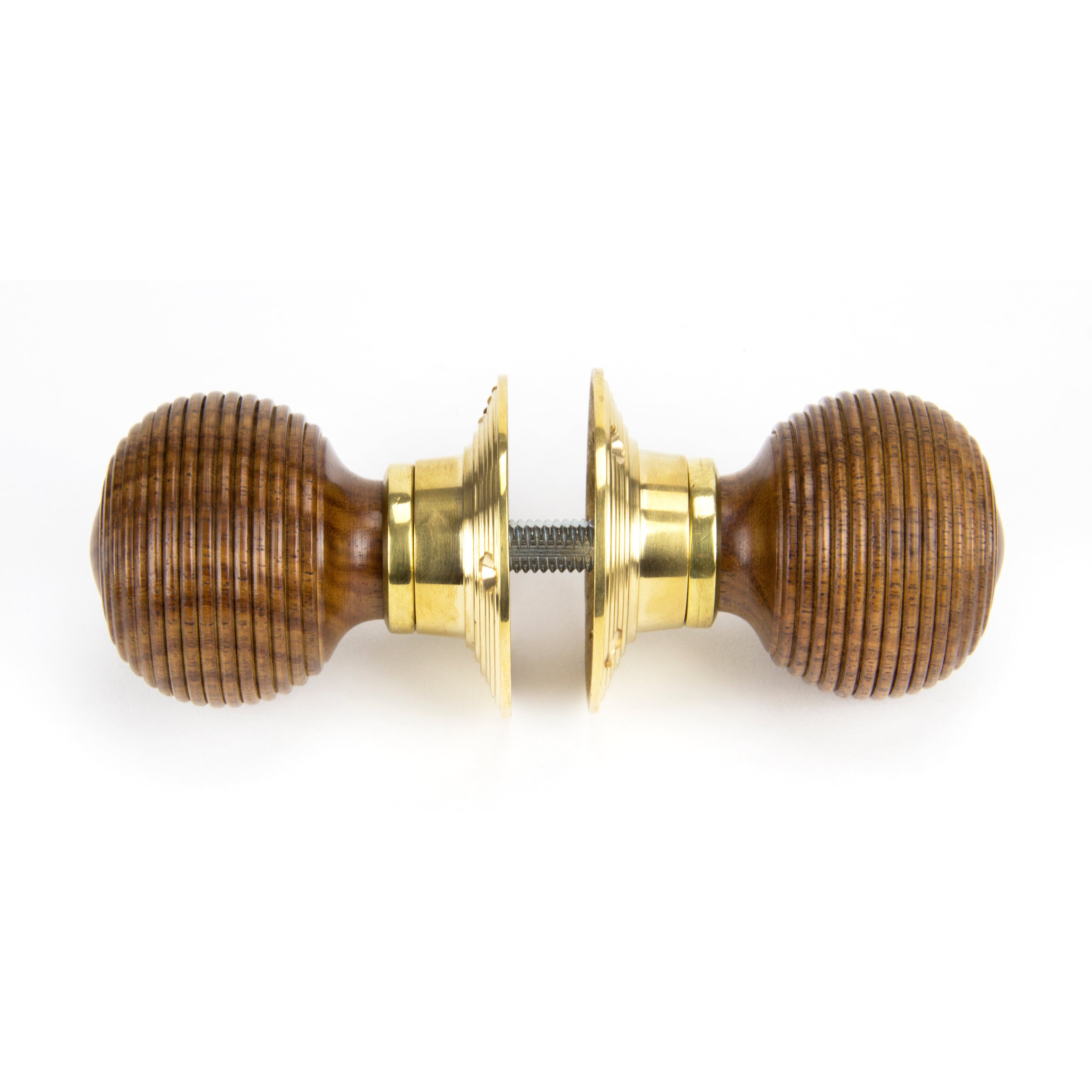 Rosewood and PB Cottage Mortice/Rim Knob Set - Small | From The Anvil-Mortice Knobs-Yester Home
