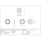 Rosewood and PN Beehive Cabinet Knob 38mm | From The Anvil - Cabinet Knobs - From The Anvil - Yester Home