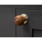 Rosewood and PN Beehive Cabinet Knob 38mm | From The Anvil-Cabinet Knobs-Yester Home