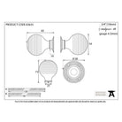 Rosewood and PN Beehive Mortice/Rim Knob Set | From The Anvil-Mortice Knobs-Yester Home