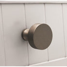Round Cupboard Knob Gunmetal Grey-Cupboard Knobs-Yester Home