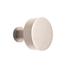 Round Cupboard Knob Satin Silver-Cupboard Knobs-Yester Home