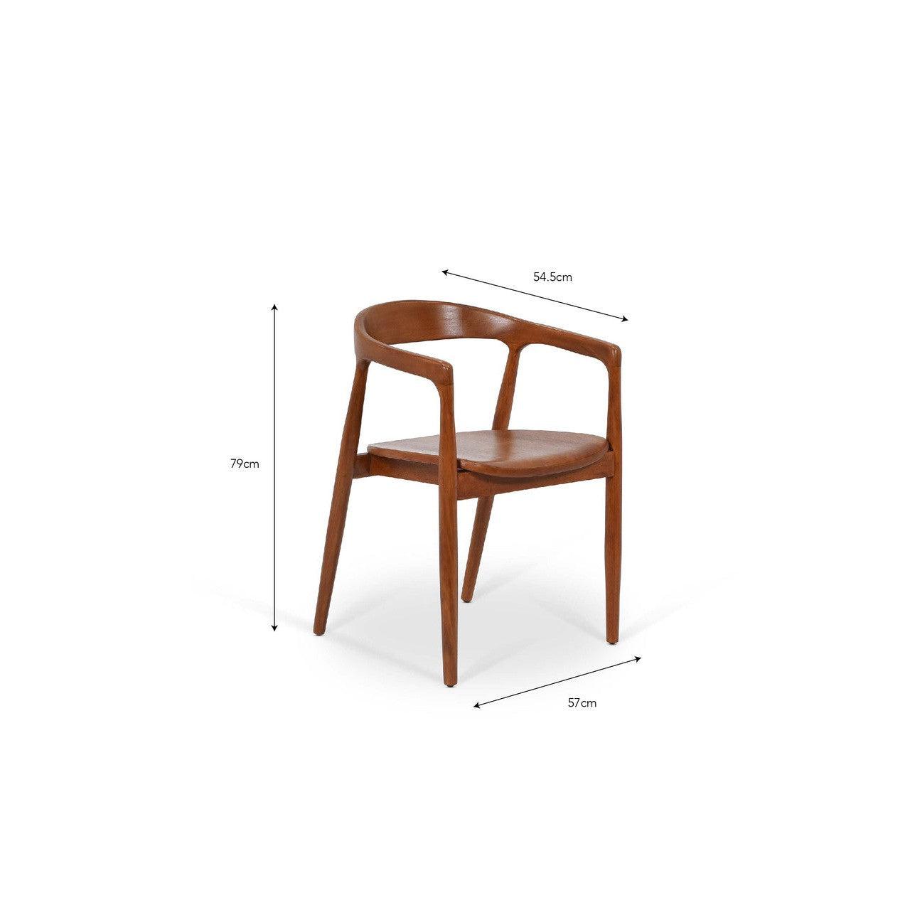 Rowley Dining Chair | Mahogany - Dining Chairs & Benches - Garden Trading - Yester Home