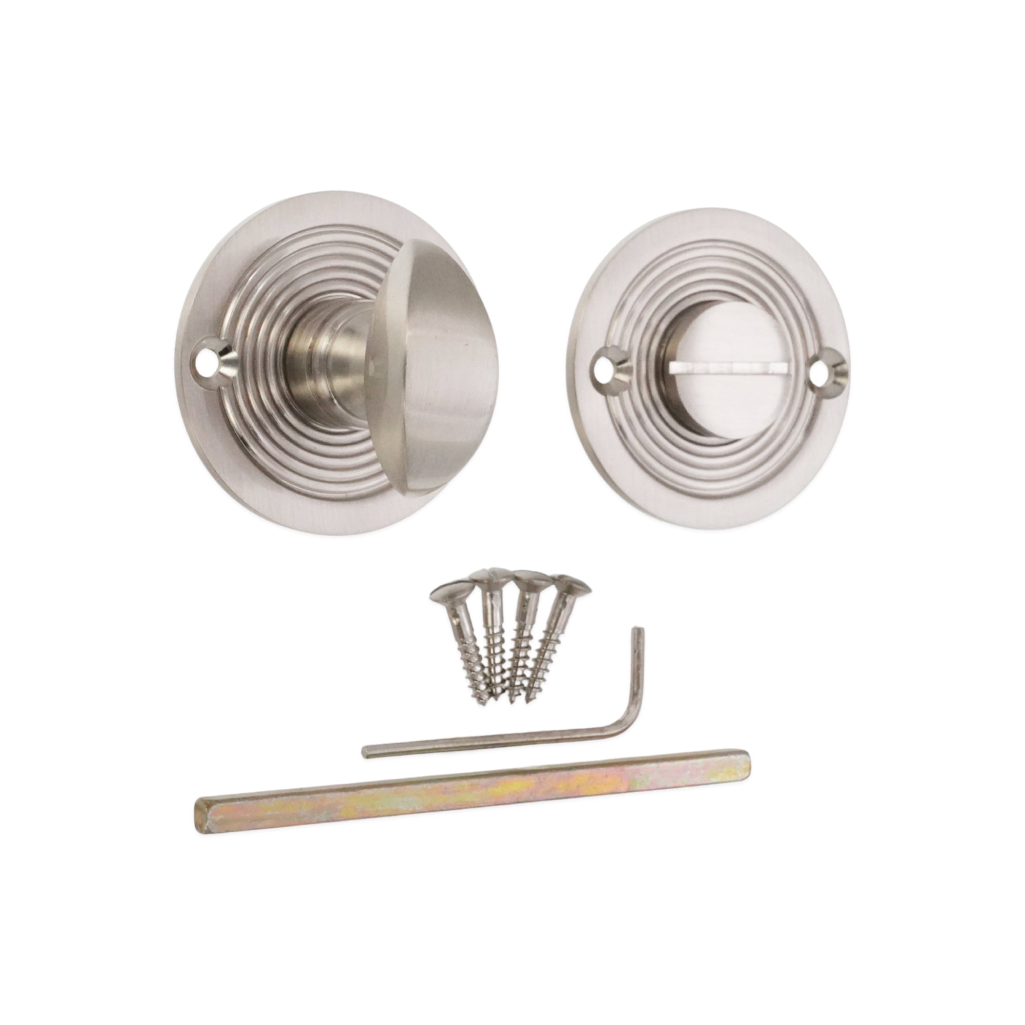 Beehive Turn & Release Satin Nickel - Thumbturn - Spira Brass - Yester Home