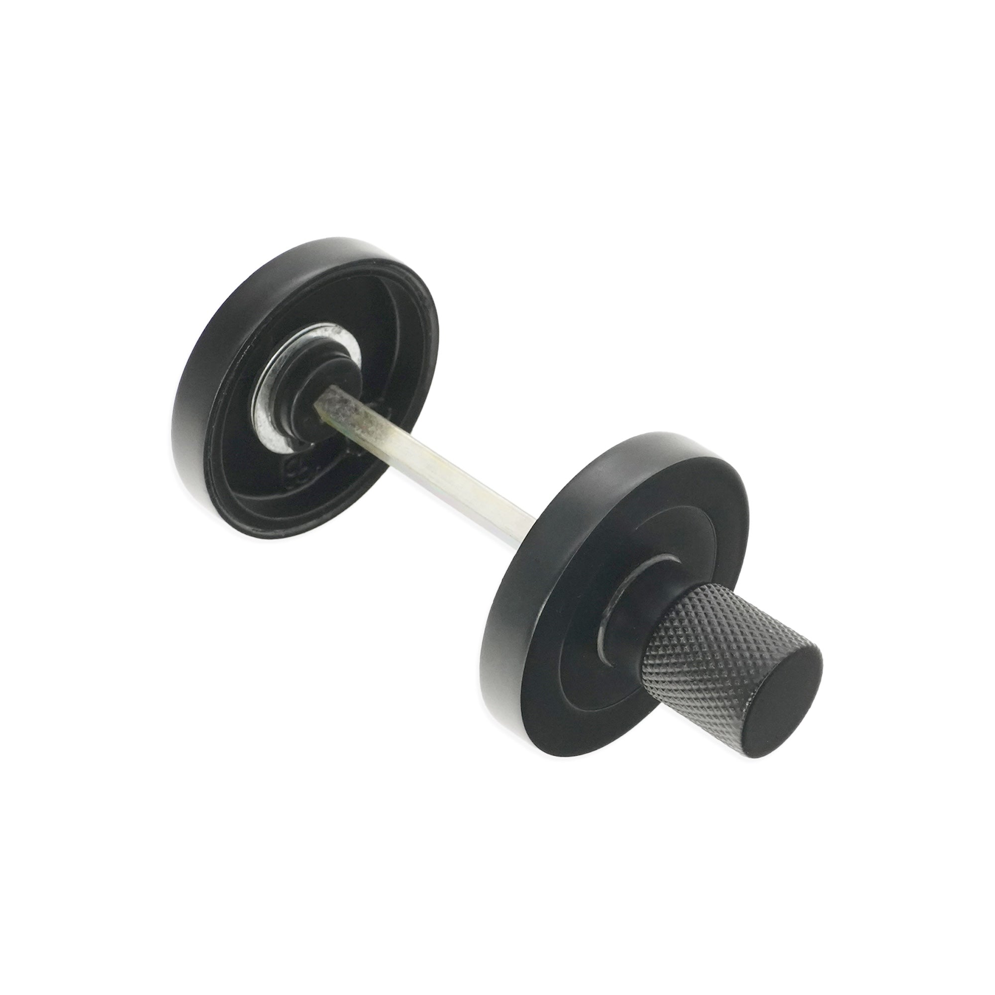 Connaught Knurled Turn & Release Matt Black - Thumbturn - Spira Brass - Yester Home