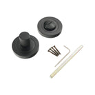 Connaught Knurled Turn & Release Matt Black - Thumbturn - Spira Brass - Yester Home