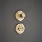 Connaught Knurled Turn & Release Matt Antique - Thumbturn - Spira Brass - Yester Home