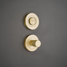 Connaught Knurled Turn & Release Satin Brass - Thumbturn - Spira Brass - Yester Home